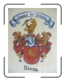 Wappen 88x68 cm auf Leinwand * 294 x 392 * (37KB)